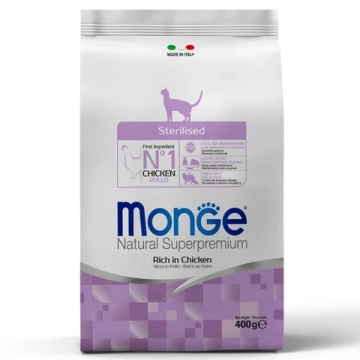 Сухой корм Monge Cat Daily Line Sterilised для стерилизованных кошек, из курицы