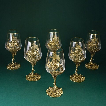 Фужеры для вина «Цветы»