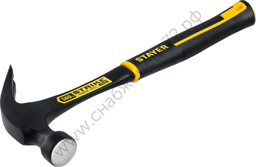 STAYER Strike 560 г, Цельнометаллический столярный молоток-гвоздодёр (2025-560)
