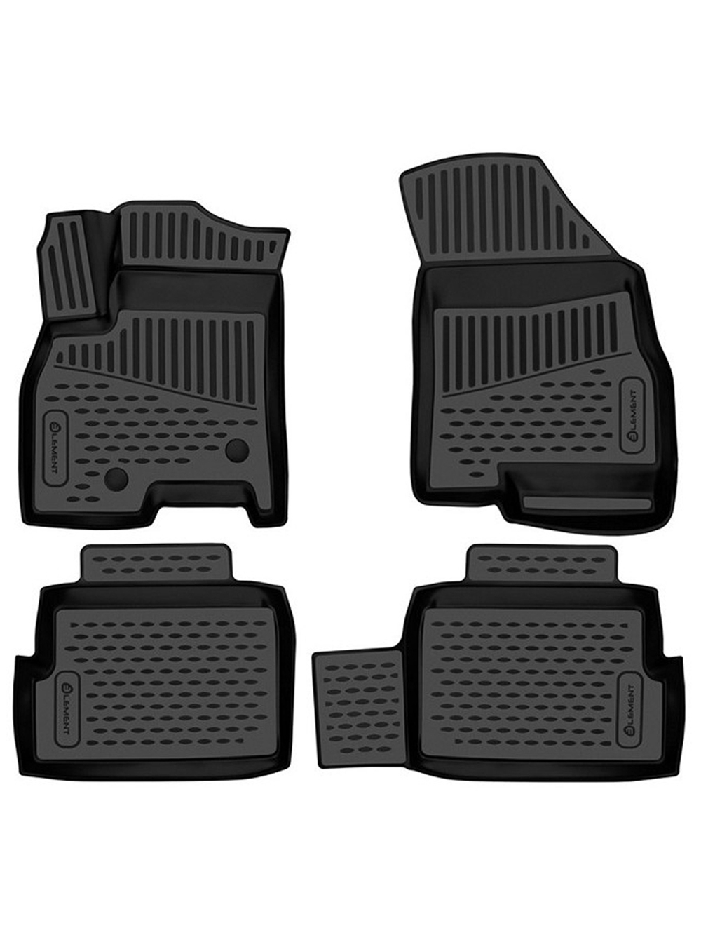 Коврики в салон для XCITE X-Cross 7 2024-, 4шт. (полиуретан) ELEMENT3DA71181210K