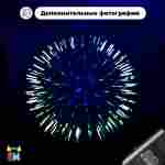 Светящийся зорб «Вселенная» с зелёными стропами, ТПУ, диаметр 2,8 м, без сидений