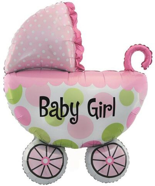Мини фигура 16" Коляска для девочки Fl