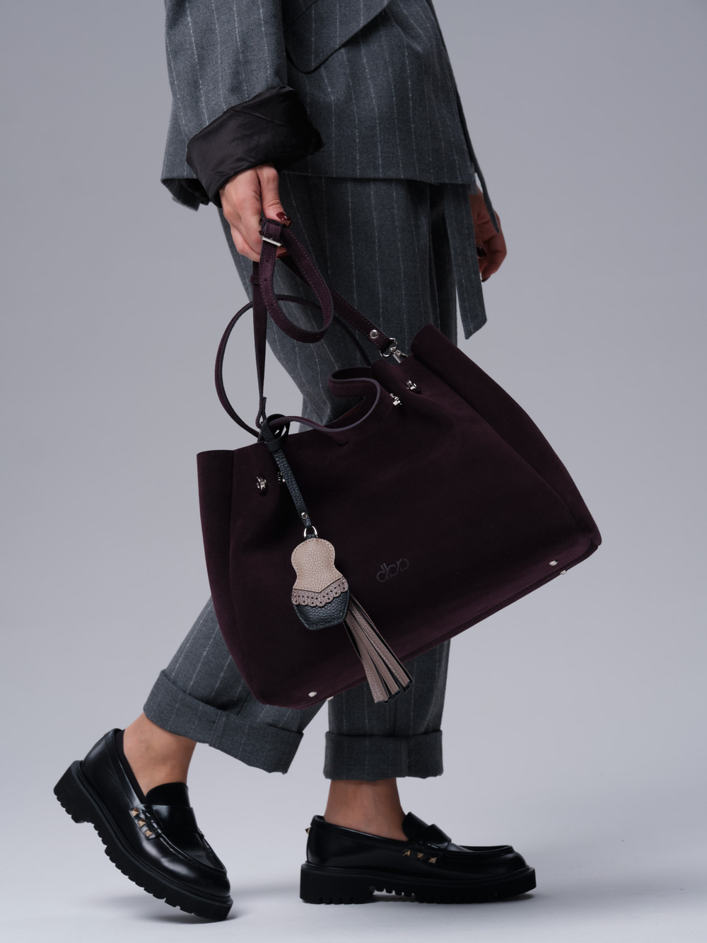 Женская сумка Vasilisa DBR 31210 сливовый/велюр