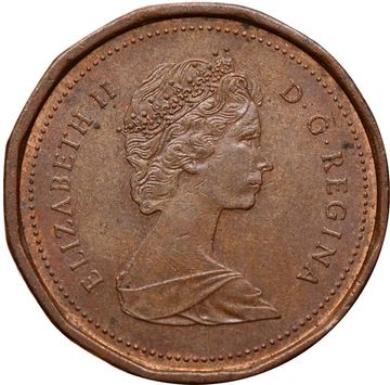 1 цент 1982-1989 Канада