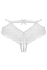 Эротические трусики Erolanta Agnes кружевные белые 46-48