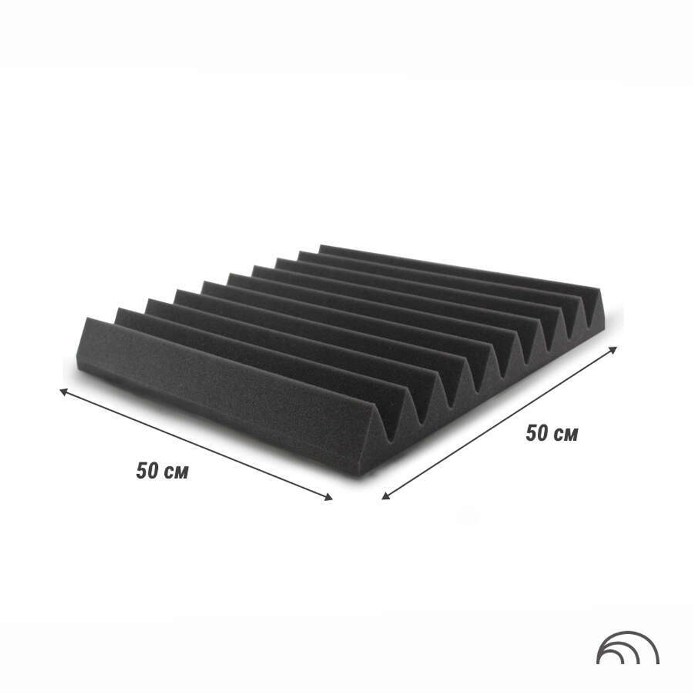 Акустический поролон Клин, BEZEHO, 50х500х500 мм, 4 шт