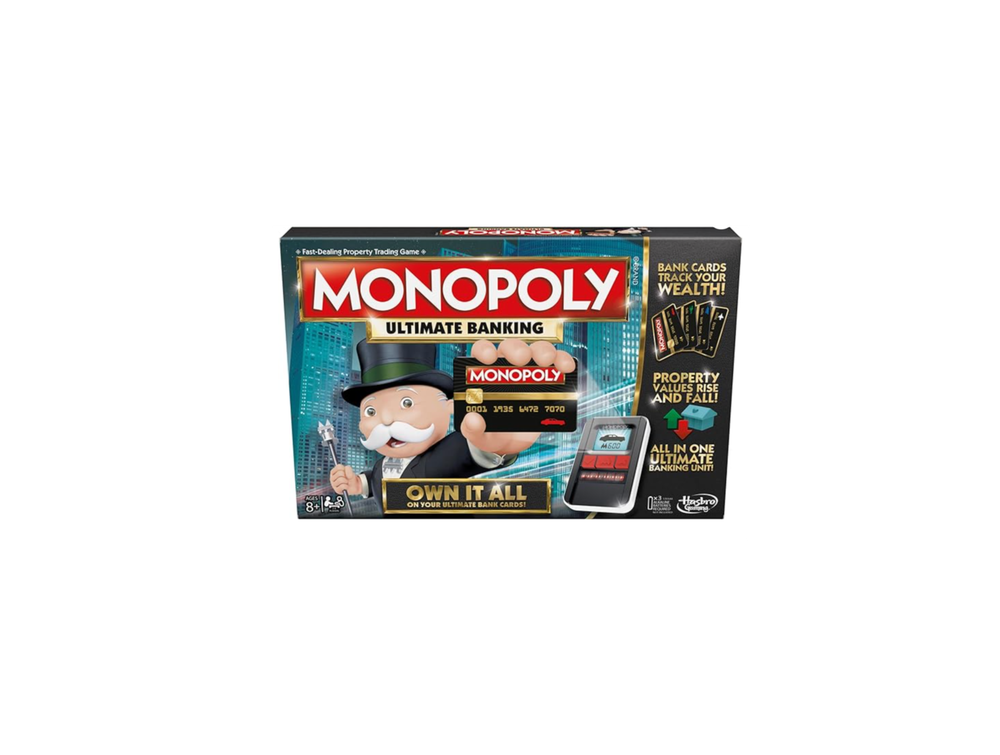 Настольная игра Hasbro Gaming Monopoly Ultimate Banking Edition для всей семьи и детей от 8 лет и старше, электронный банкинг