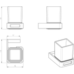 Стакан Boheme Q 10944-NB Nikel Brush