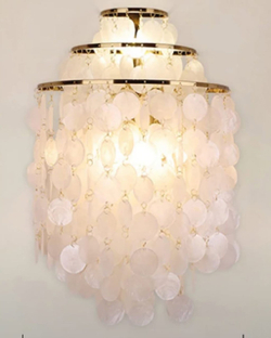 Настенное бра в виде ракушек в балийском стиле