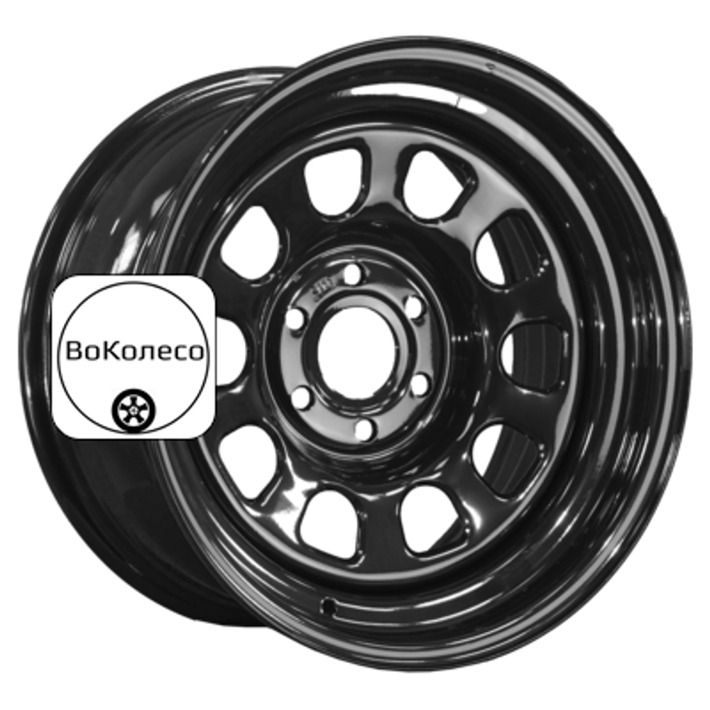 8x16/6x114,3 ET0 D66 Nissan Navara D40 2.5TD Semicircle Gloss Black (LTM) ZEPP 4х4