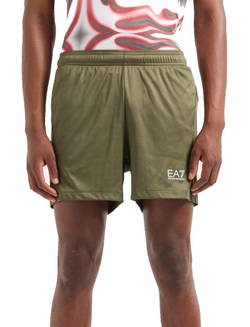 Мужские теннисные шорты EA7 Man Jersey - зеленый