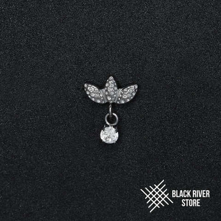 Pendant Trefoil Hammered Crystal