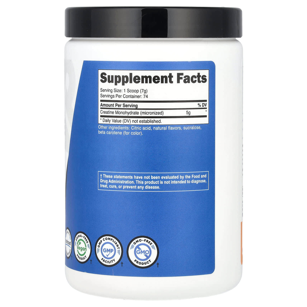 Nutricost, Performance, моногидрат креатина, мандаринский апельсин, 500 г (1,1 фунта)