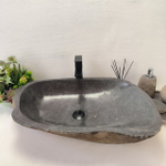 Раковина из речного камня RS-63607 (70*48*16) 0124