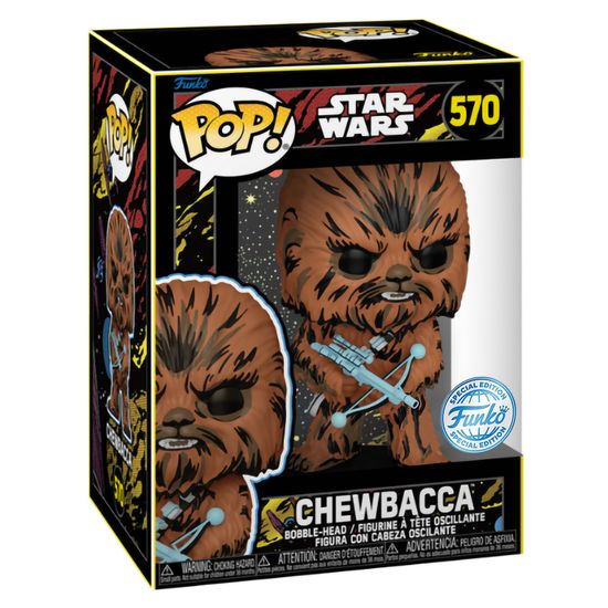 Фигурка Funko POP! Bobble Star Wars Retro Series Chewbacca (Exc) (570) 66622 / Фигурка Фанко ПОП! по мотивам вселенной "Звездные войны", Чубакка