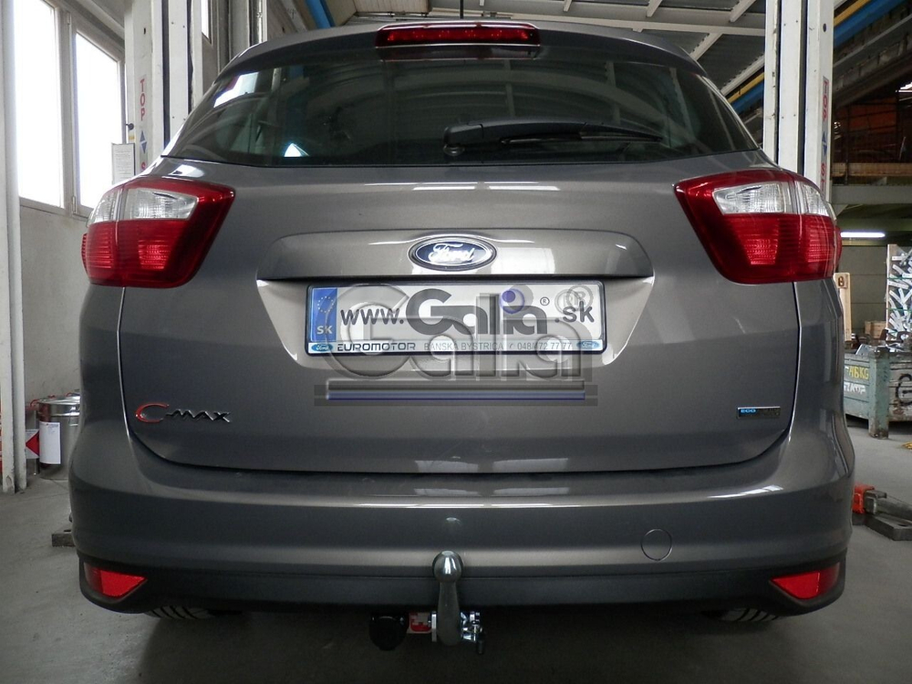 Фаркоп оцинкованный Galia F091C для Ford Focus хетчбек 2004-2011, 2011-, Ford C-MAX 2003-2011, 2011-(паспорт и сертификат в комплекте)(без электрики)