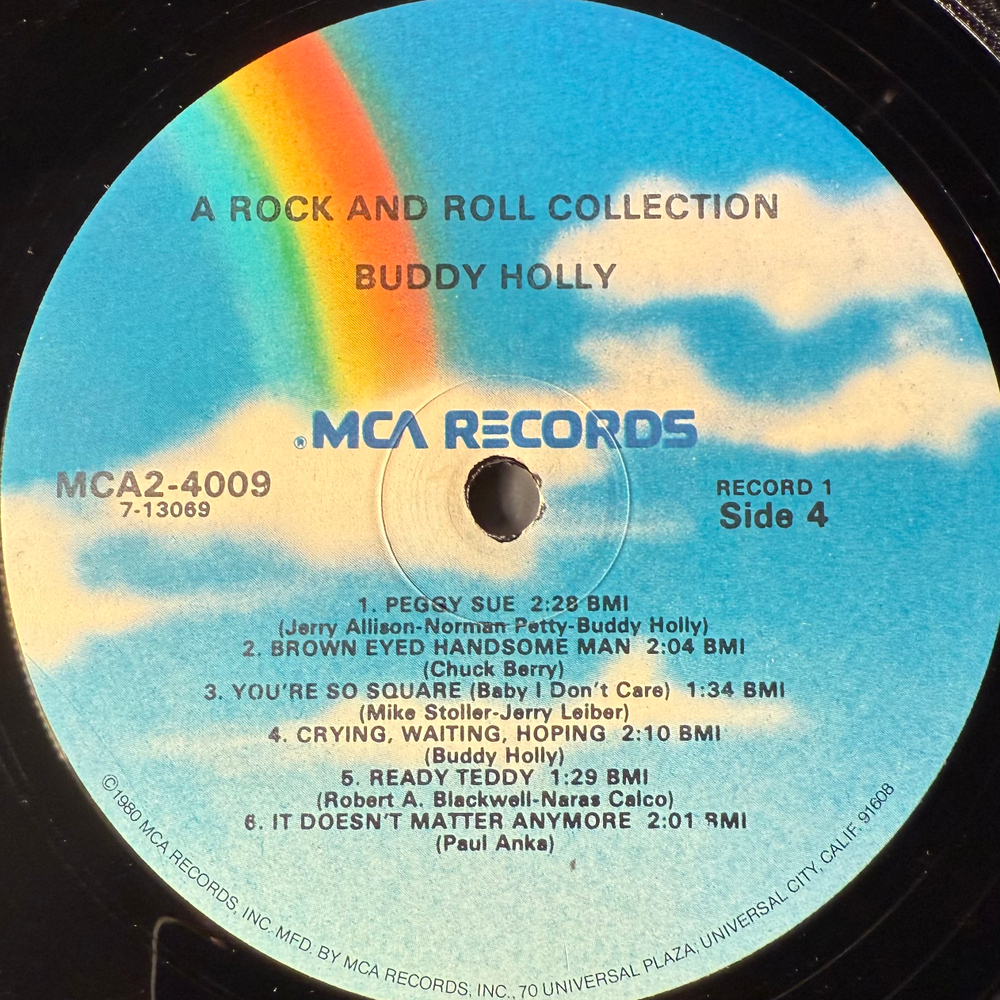 Buddy Holly ‎– A Rock & Roll Collection 2LP (США 1980г.)