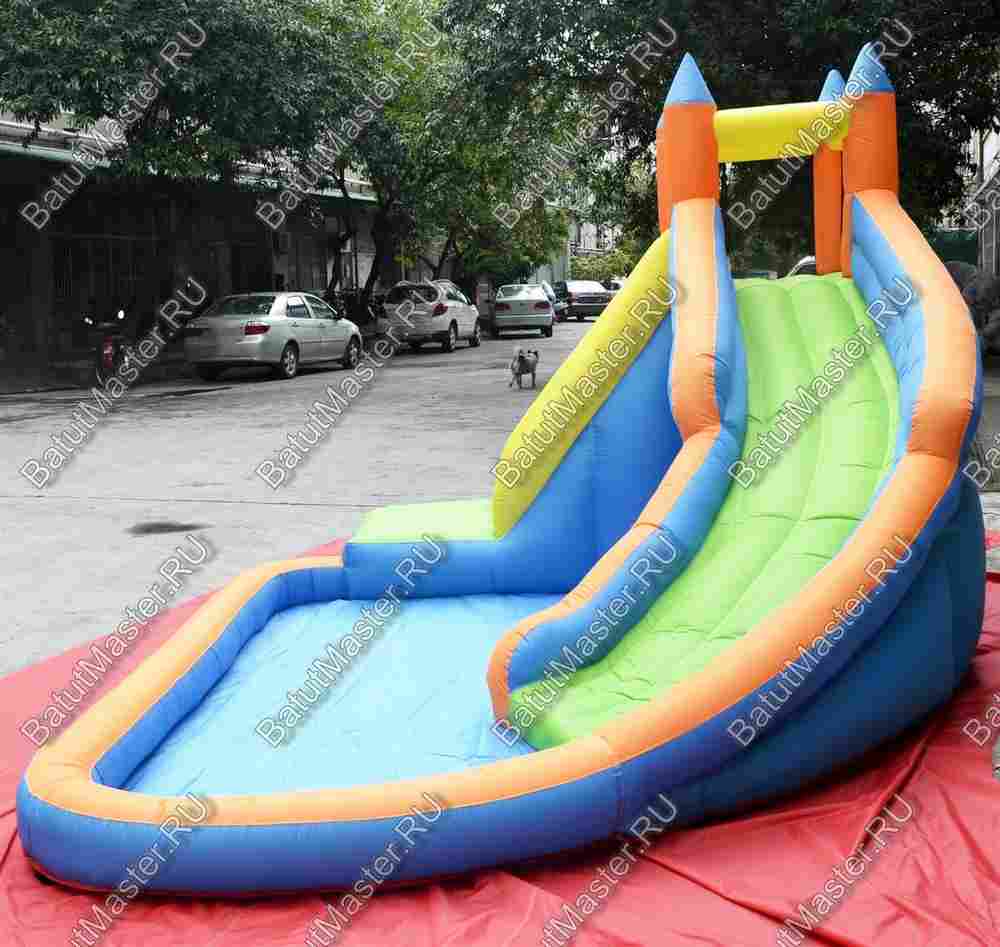 Батут для дачи "Яркий замок"  4*3*2,2 м