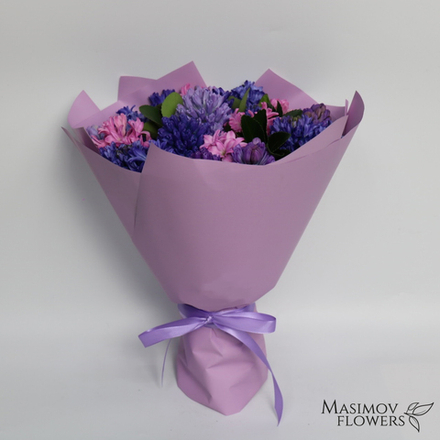 Букет из гиацинтов "Лирика"