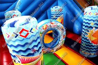 Коммерческий надувной батут "Рыбка-клоун" 5*5*5 м