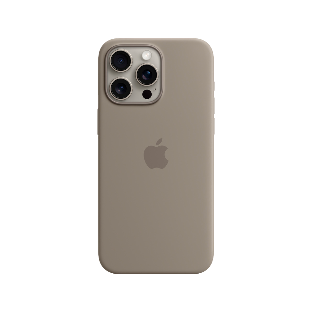 Силиконовый чехол с поддержкой MagSafe Apple Silicone Case для iPhone 15 Pro Max, Clay (Пепельно-коричневый)