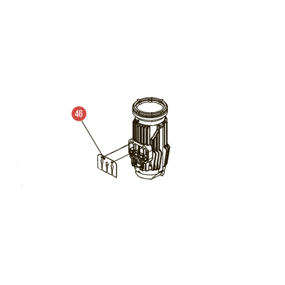 Запчасть №46 для Hybest GSR40A. Односторонняя клапанная пластина