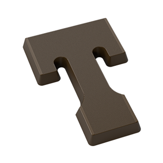 Форма для шоколадных фигур &quot;Буквы&quot; - T (275*135мм)