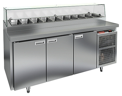 Стол для пиццы HICOLD PZ1-111/GN стекло