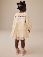 Платье для девочки Next E54-816, Светло-бежевый