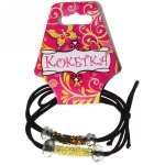 Резинки для волос 2шт «Кокетка - Your Style - Бисер», цвет бусин микс, d-5,5см