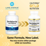 California Gold Nutrition, бенфотиамин и тиамин, 250 мг, 120 растительных капсул