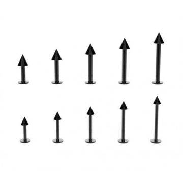 Лабрет сталь 1,2 мм (конус/черный)