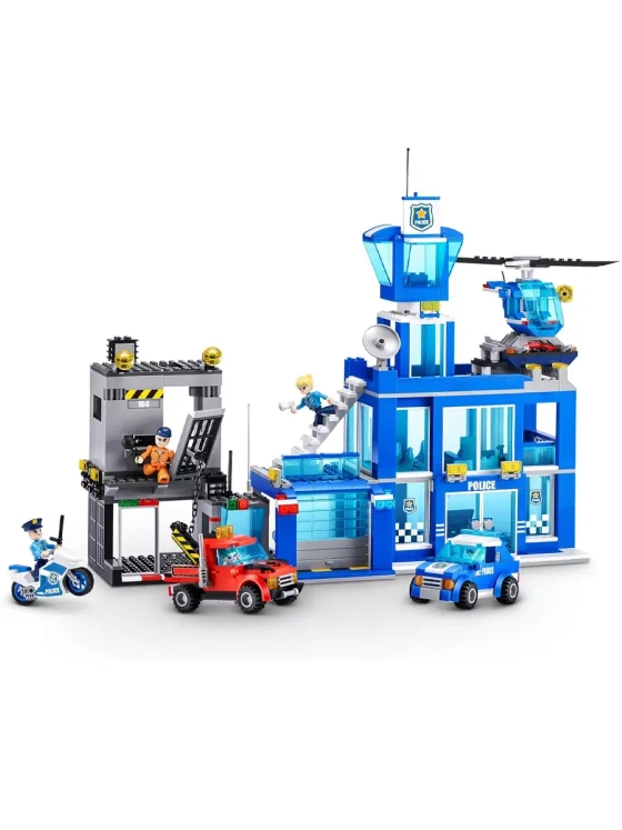 Конструктор Штаб квартира полиции 889 деталей