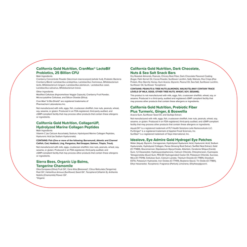 California Gold Nutrition, хиты iHerb, праздничная коллекция, набор из 7 продуктов