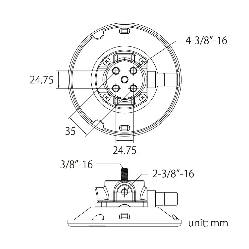 Держатель вакуумный KUPO KSC-05 PUMPING SUCTION CUP с шарнирным кронштейном