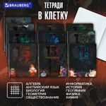 Тетради предметные, КОМПЛЕКТ 12 ПРЕДМЕТОВ, 48 л., TWIN лак, BRAUBERG "ДАТЫ", 405173