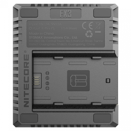 Зарядное устройство Nitecore FX3 USB Charger для 2x аккумуляторов NP-W235