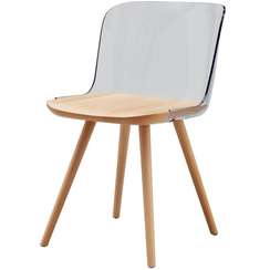 Стул Bjorg с прозрачной спинкой