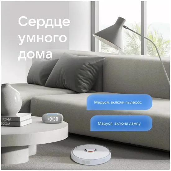 Умная колонка VK Капсула мини (с часами), розовый