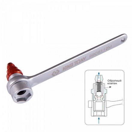 KING TONY (9BC5112M) Ключ для прокачки тормозов, 12 мм