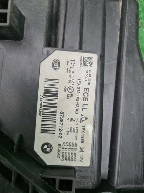 Битая Фара правая BMW 3er F30 (2015-2020) LED