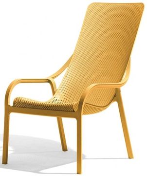 Кресло Net Lounge пластиковое желтое Nardi Италия