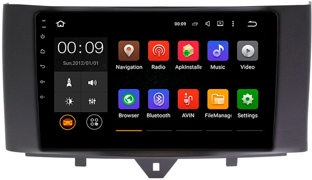 Магнитола для Smart ForTwo/ForFour 2012-2015 - Roximo RX-2508 Android 13, ТОП процессор, 8/128, SIM-слот
