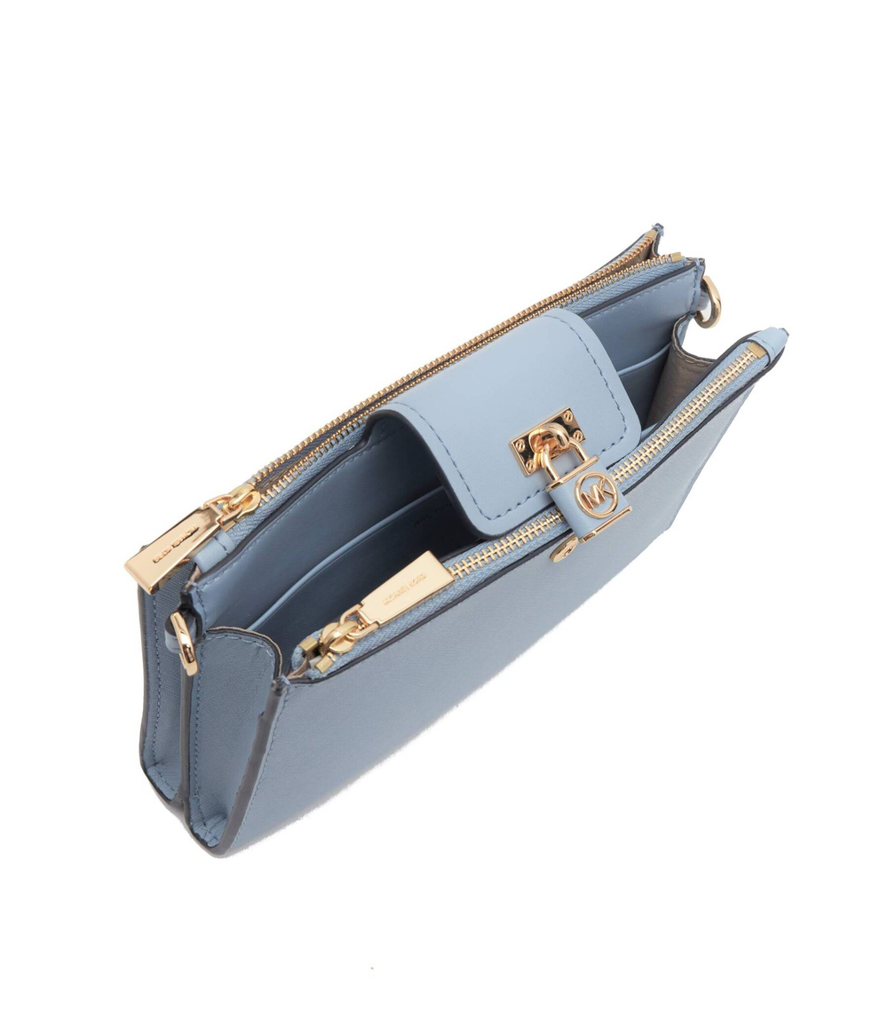 кожаная сумка-мессенджер Michael Kors - голубой(32S3GR0C1L)