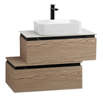 Мебель для ванной со столешницей и накладной раковиной Cezares SLIDER 80 Дуб Тангент SLIDER-800-1C-SO-RT-P