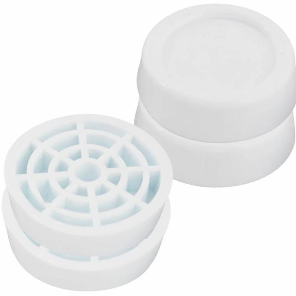 Антивибрационные белые подставки для стиральной машины и для холодильника, 4 штуки, белые, резиновые ножки под стиральную машины и под холодильника, подставки под бытовую технику