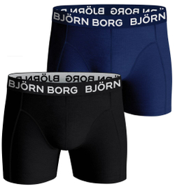Мужские спортивные боксеры Björn Borg Shorts Solid 2P - небесный