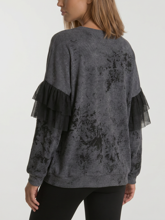 Свитшот с воланами