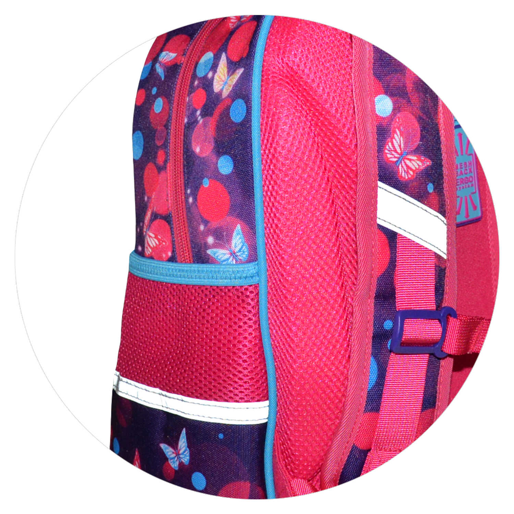 Ранец школьный, Феникс+, 27,5x37,5x14,5 см, полиэстер, ЭВА панель, сублимация, цветной светоотражающий рант, 1 отделение (-я)