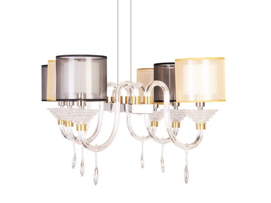 Подвесная люстра Manne L.4306-6 SILVER GO+BL
